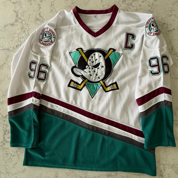 Vintage Anaheim Mighty Ducks Charlie Conway Hockey Jersey - Mens 2XL - Picture 2 of 8